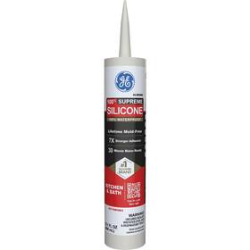 3017401 Supreme Ge Silicone Kitchen And Bath Sealant Almond 10.1 Oz. Cartridge