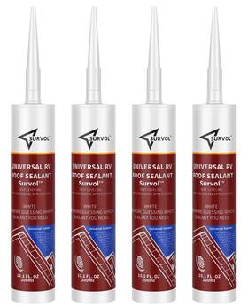 Survol 747356462563 Rv Roof Sealant Self-leveling 4-pack White