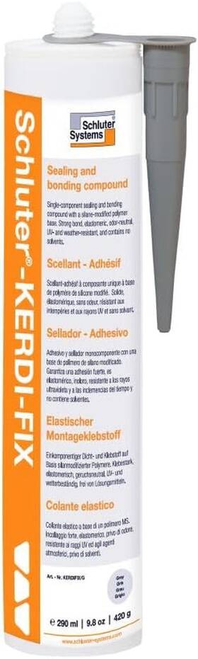 Systems 313035824832 Kerdi-fix Sealant And Bonding Compound With Silane-modified Polymer Base - Ideal