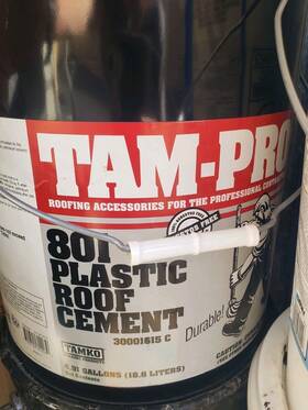 Tamko 745725800039 Tam-pro 801 Plastic Roof Cement 5 Gallons