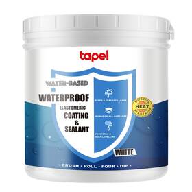 Tapel 694774859614 Liquid Rubber Rv Roof Coating - 3x Stronger- White 1kg Waterproof Sea