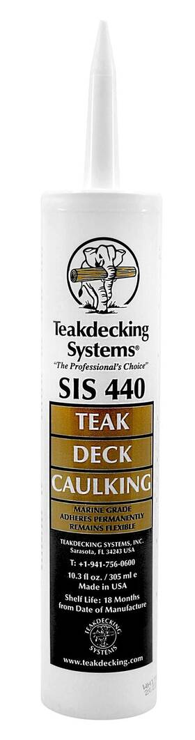 Teakdecking Systems 616641417017 - 10oz Marine Caulk Cartridge White Premium Quality