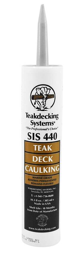 Sis440 Teakdecking Systems 853367004132 10oz Marine Caulk Cartridge Gray - Premium Quality For Teak Dec
