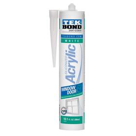 Tek Bond 780727200043 Tekbond Caulk White Siliconized Acrylic Sealant For Doors And Windows