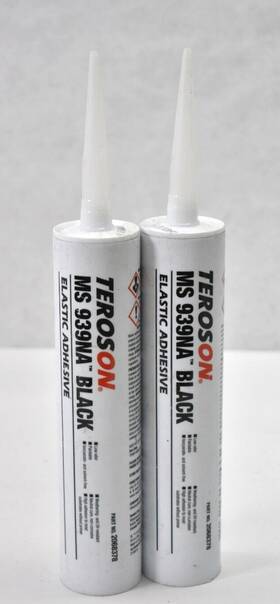 0268378 Teroson Lot Of 2 Ms 939na Black Elastic Adhesive Cartridge 9.8oz Genuine Oem