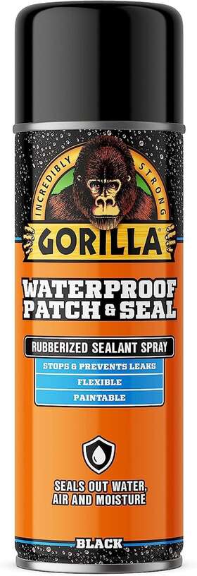 104052  The Gorilla Glue Company 16 Oz Black Waterproof Patch And Sealer Spray