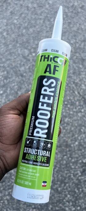 33thaf1039 Thicc Af Premium Roofers Caulk Structural Adhesive White New 1 Bottle