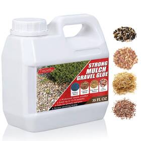 Ssj-hebing-253241 Tiepetly Mulch And Rock Glue For Landscaping 35 Oz Strong Easy Hold Gravel