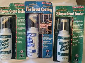 Tile Guard 063830039064 3 4.3 Oz. Bottle 2 Silicon Grout Sealer And 1 Coating
