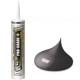 Titebond 037083084818 10.1 Oz. Pro-grade Plus Siliconized Acrylic Water-based Caulk - Dark Br