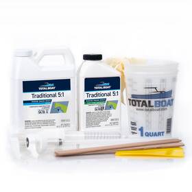 365246 Totalboat 5 1 Marine Epoxy Resin Kit For Bonding Filleting Coating Quart