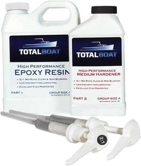 510822 Totalboat Totalboat-510822 High Performance Epoxy Kit Crystal Clear 1.5 Quart