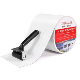 Tnst650 Touranize Rv Roof Tape With Rubber Roller 6 Inch X 50 Feet Sealant For Camper