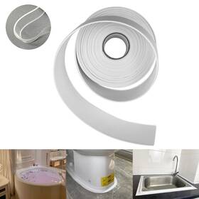 Pvc-3.8-6.0-1.2-w Tousea White Caulk Tape For Bathtub Self-adhesive 1.5 Inch X 19.7ft Sealant Strip