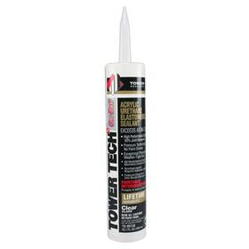 Tower Sealants 843034001304 Tech 2 - Acrylic Urethane Elastomeric Sealant 10.1 Fl Oz Clear