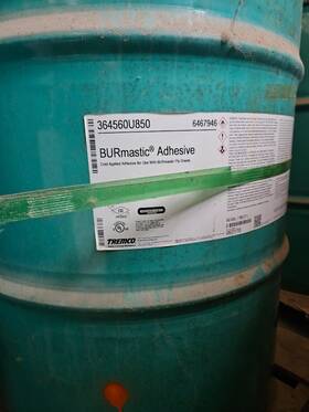 364560u850 Tremco Burmastic Adhesive 50 Gallon Drum - Unused Expired