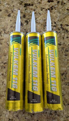 426724 Tremco Vulkem 116 Almond Polyurethane Sealant - 10.1 Oz Cartridges 3pack