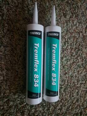 Tremflex834 Tremco Tremflex 834 Silicon Acrylic Latex Sealant 300ml / 10.1 Oz. Lot Of 2