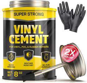 Tresil 445025694637 8 Oz Vinyl Cement Glue - Non-brittle Zero Shrinkage And Watertight Seal Contact