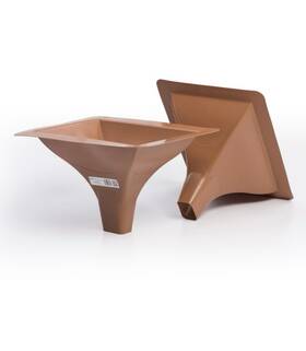 Tre0023 Trex Rainescape 16-in X 12-in Brown Under Deck Ceiling Downspout