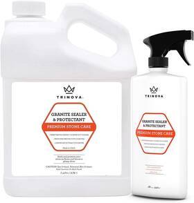 33923 Trinova 18oz Granite Sealer And Gallon Refill Bundle - Premium Stone Protection Shine