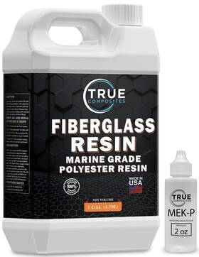 True Composites 852418008006 Fiberglass Resin Polyester Marine Grade 1 Gallon