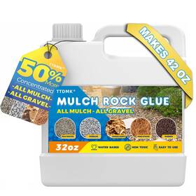 7.8mulch-1 Ttdmk Make 42oz Rock Glue For Landscaping Concentrated Mulch Gravel Binder F