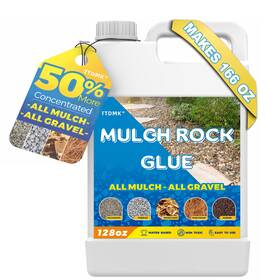 Ttdmk 795276089346 Strong Mulch Rock Glue Makes 166oz Pea Gravel Binder For Landscaping Fast D
