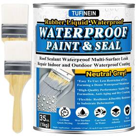 Tufinein 977350260047 Rubber Liquid Waterproof Sealant Neutral Gray Quick Drying Waterpro