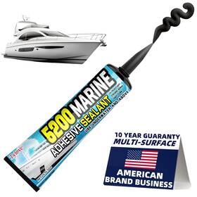 Tylove Technology Co. Ltd 798918873495 Black 3oz Marine Adhesive Sealant 5200 Fast Cure - Permanent Watertight Bondi