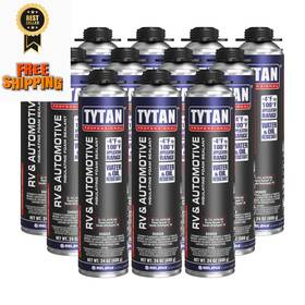 Tytan Professional 820435048503 Rv And Automotive Foam 24 Oz. Black Spray Sealant Uv Resistant