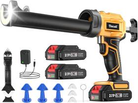 Cp3b0080uk-thlzh1500 Uaoaii Electric Caulking Gun Cordless With 2x 10oz/300ml Yellow