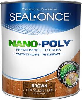 S07502 Uc Coatings Seal-once Nano Poly Penetrating Wood Sealer With Polyurethane - Premium Waterpro