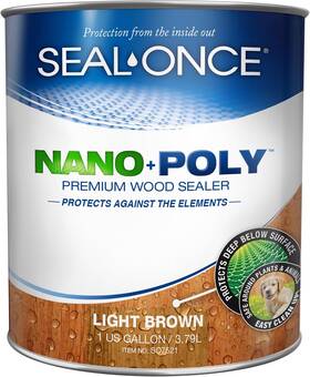 S07503 Uc Coatings Seal-once Nano Poly Penetrating Wood Sealer With Polyurethane - Premium Waterpro