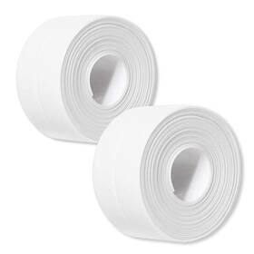 Uiocssc 727536645245 2 Pack Caulk Strip 1.5 Inch X 10.5ft Pvc Self Adhesive Tape Sealing Water
