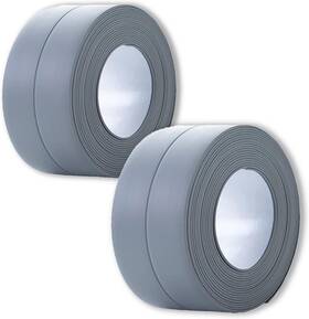 Aub097tpbp2y Uiocssc 2 Pack Caulk Strip 1.5 Inch X 10.5ft Pvc Self Adhesive Tape Sealing
