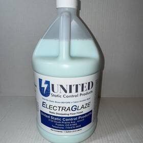 404170 United Electraglaze Anti Static Floor Finish - 1 Gallon Container