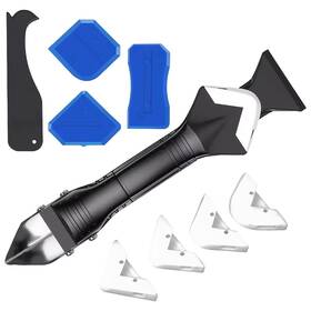 Axu00019-guadao9-fba Uouvosta Silicone Caulking Tool Kit 3 In 1 Stainless Steel Scrapers With Black Blue