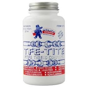 Utility 720559127354 Tfe-tite Ptfe Pipe Joint Compound Teflon Paste With Brush Cap 8 Oz 1/2 Pint