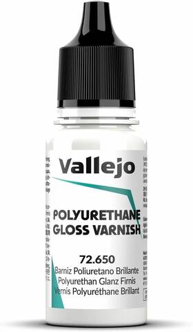 Val-72650 Vallejo - Polyurethane Varnish Gloss Finish 18 Ml. 0.6 Fl.oz