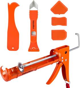 001100 Valuemax Caulk Gun And Scraper Kit 10oz Smooth Silicone Caulking