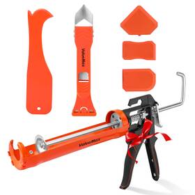 V001101 Valuemax 6pcs Caulk Tool Kits Gun And Scraper Kit 10 Oz