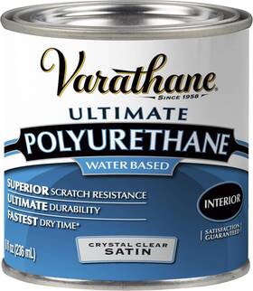 200261h Varathane Water-based Ultimate Half Pint Pack Of 1 Satin