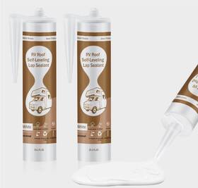 Sl001 Vcbotar 2-pack Rv Roof Sealant Lap Flexible And Safe Silicone. White