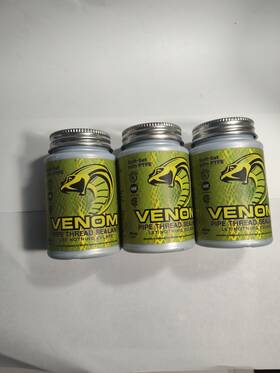 Vm04 Venom 4 Oz Pipe Thread Sealant Pro-grade Ptfe For All Piping Types 4fl