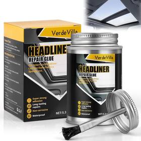 Verdevilla 745431502227 Headliner Repair Glue Car Adhesive With Brush Roof Liner Fabric