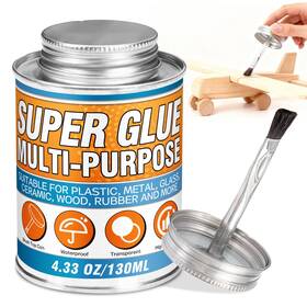 Gzcjjs-v1 Vereclue Super Glue With Brush 130ml - All Purpose Strong Clear Adhesive Waterproof