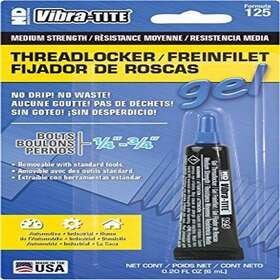 12508bc Vibra-tite 125 Removable Medium Strength Gel Anaerobic 6 Mililiters Blue