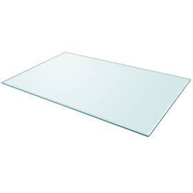 243633 Vidaxl Table Top Transparent Tempered Glass 39.4 X 24.4 In