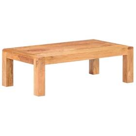289630 Vidaxl Solid Wood Acacia Coffee Table In Honey Finish Side Couch End